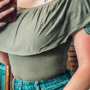 Olive Green Bodysuit